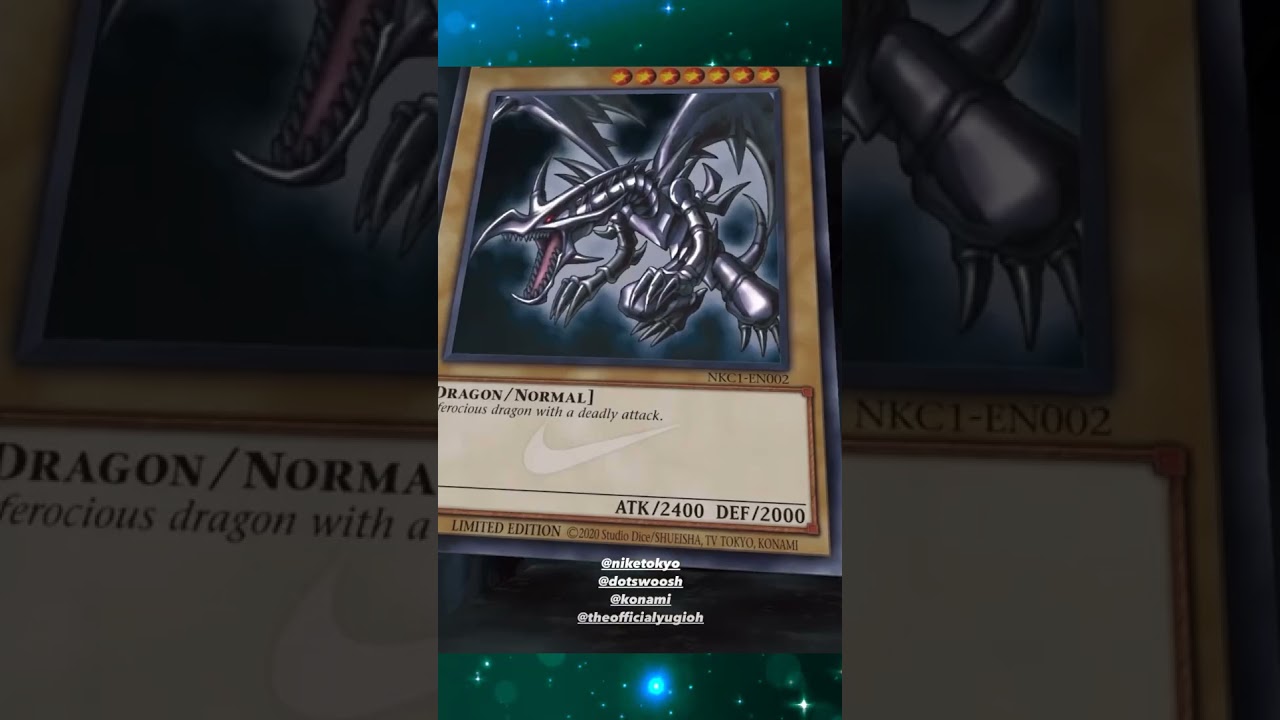 Nike Red-Eyes black Dragon #yugioh #nike #yugiohtcg - YouTube