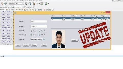 Store Image in SQL Server using Java Netbeans(Update image)
