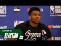 Giannis' Reaction: "They Are My Brothers, That's Why I Want To Hug Them." | 7.19.21