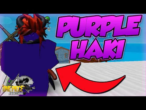 How To Get Purple Haki In One Piece Awakening Roblox Level 5 Buso Haki Youtube - como conseguir todos os haki roblox one piece bizarre