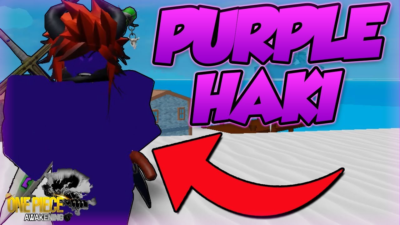 How To Get Purple Haki In One Piece Awakening Roblox Level 5 Buso Haki Youtube - como conseguir todos os haki roblox one piece bizarre