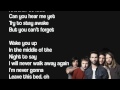 Download Lagu Maroon 5 - Never Gonna Leave This Bed Lyrics