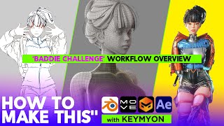 HOW TO MAKE THIS   |  'Baddie Challenge' Workflow Overview
