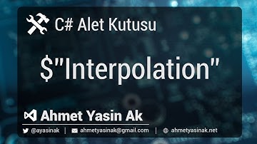 C# Alet Kutusu - Interpolation ile string içine veri yerleştirmek