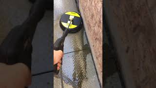 How to power wash concrete walkway with Karcher 15” surface cleaner / DYI Home maintenance & repairs