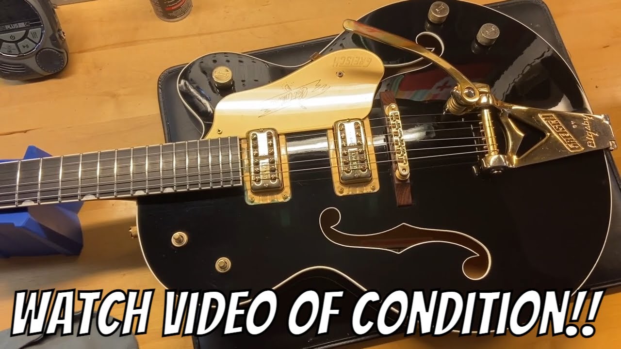 Gretsch G6120 Chet Atkins ／BLACK 2006年製 2008 Gretsch Chet Atkins G6128BK Black - YouTube