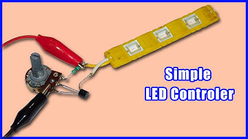 Simple LED Light Controller Circuit Using One Transistor