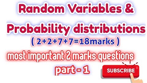 Random Variables | Inter 2nd year exams |most imp questions| Maths 2A | TS  @asquaremathsacademy