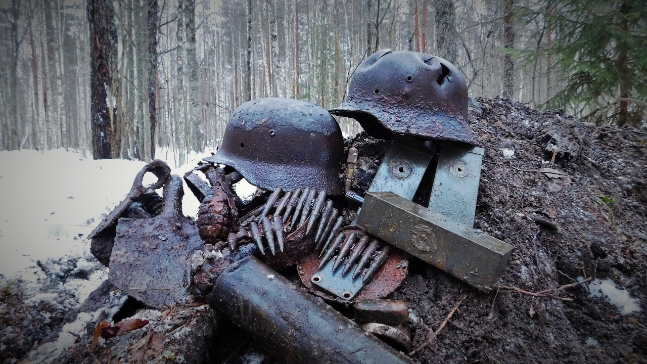 Зимний коп блиндажа (45 фото).
