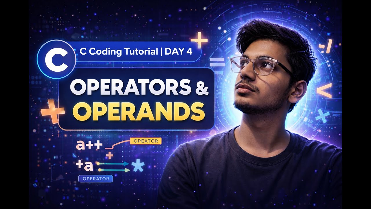 coding in C ( day 4) operators and operands in C - YouTube