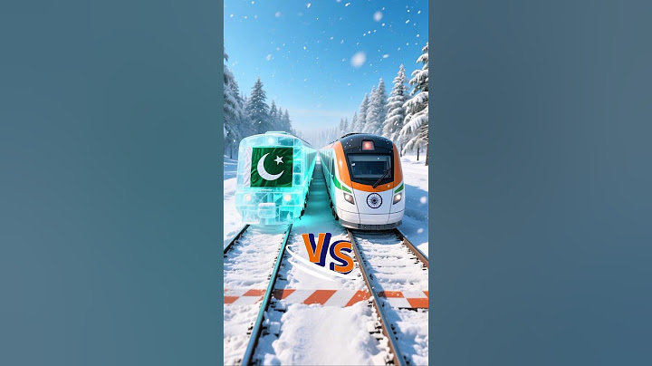 🇮🇳 India VS 🇵🇰 Pakistan Train Racing Challenge #ai #india #pakistan