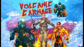 Walkthrough Of Volcanic Carnage with Developer BO3 Custom Maps black ops 3 noahj456 cant beat this.