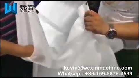 The Latest Design Automatic Non Woven Bag Making Machine With Online Handle Attach