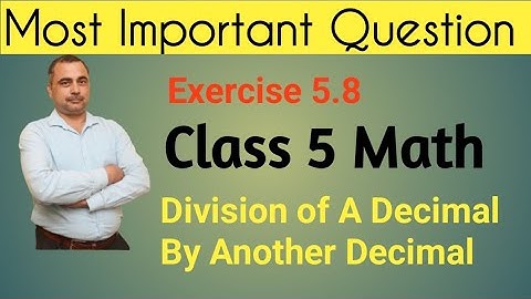 math class 5 exercise 5.8 prachi books A graded series of