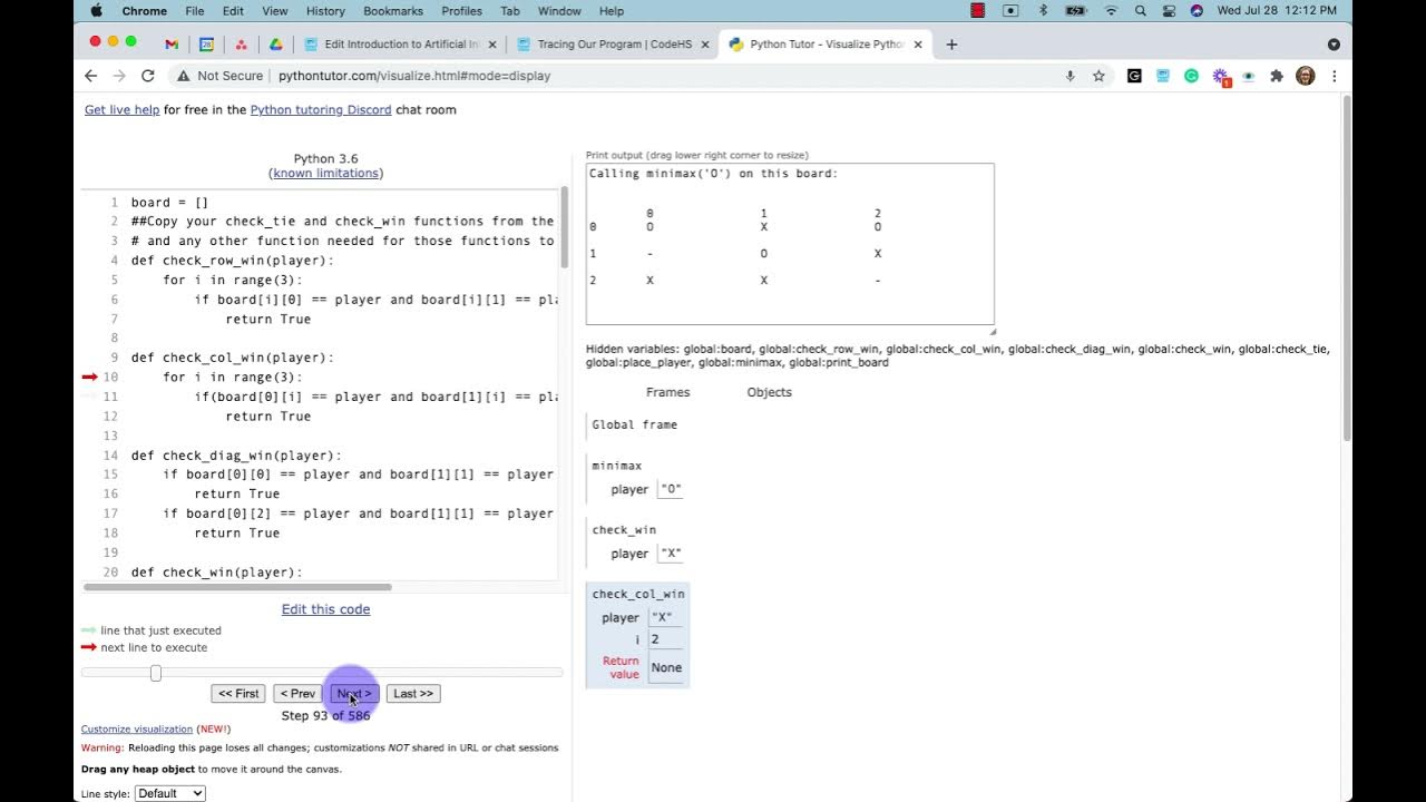 Python Tutor with Minimax Demo - YouTube
