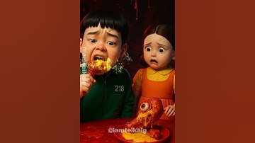 Squid Game AI Korean Cursed Zombie Cheese Chicken ASMR #squidgame #squidgame2 #ai #asmr