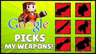 Letting GOOGLE Random Generator Pick My Weapons! | Pixel Gun 3D