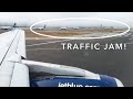 JetBlue Airbus A320 foggy takeoff from San Francisco (SFO)