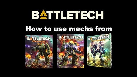 How to use mechs from Battletech beginner box, A Game of Armored Combat and Clan Invasion boxes