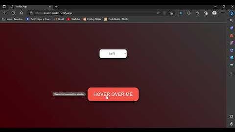 Tooltip App | React Skill Test | Coding Ninja Career Camp