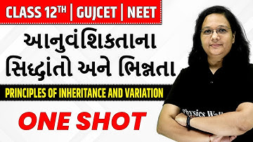 આનુવંશિકતાના સિદ્ધાંતો અને ભિન્નતા | Principles of Inheritance in Gujarati | Class 12th/GUJCET/NEET