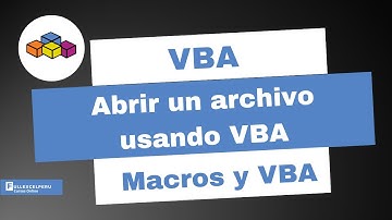 Abrir un archivo usando VBA