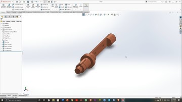Solidworks Design Tutorial - Butterfly Valve - #PART 2 Shaft