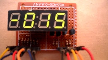 Arduino with rotary encoder and 7-segment display