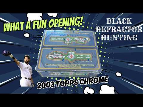 What are Treat! Opening a 2003 Topps Chrome Box - YouTube