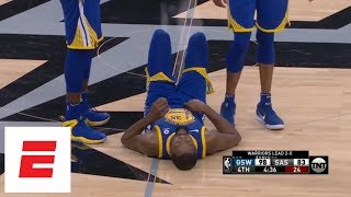 Kevin Durant rolls ankle late in Warriors Game 3 win over Spurs ESPN