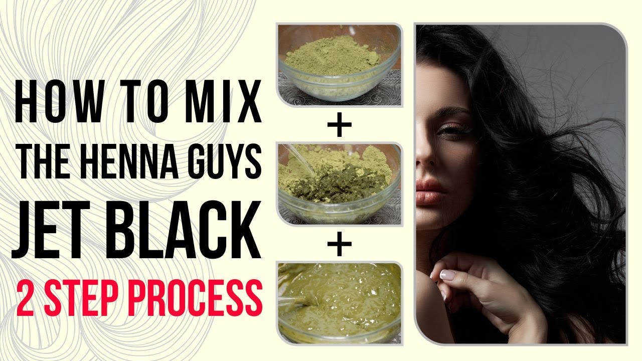 how to mix: Jet Black Henna Hair Dye - Mix Pure Henna Powder with ...