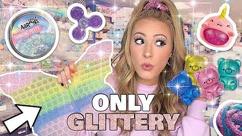 ✨GLITTER ONLY✨ FIDGET SHOPPING CHALLENGE! 💖🌟🪄💍