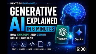 Generative AI Explained in 6 Minutes: How ChatGPT and Gemini Create Content