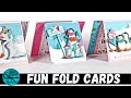 Fun Fold Penguin Christmas Card **Christmas in July Video Hop**