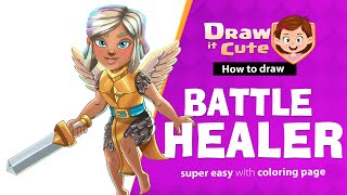 healer clash of clans drawing