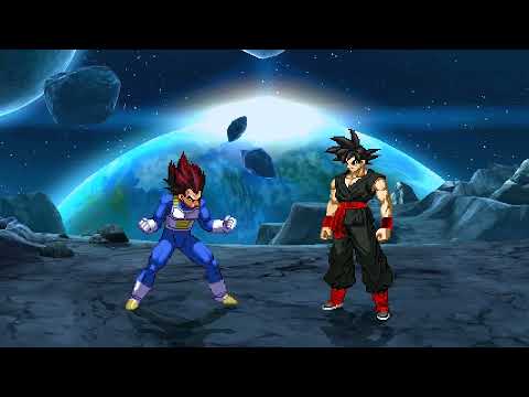 Прохождение Мугена DBZ Extreme Butoden | Веджета Супер Сайян Бог Супер Сайян