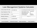 How to Create Loan Management System Calculator in C#