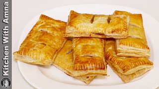 Apple Pie Recipe With Puff Pastry Sheets | Bakery Style Recipes at Home | Kitchen With Amna