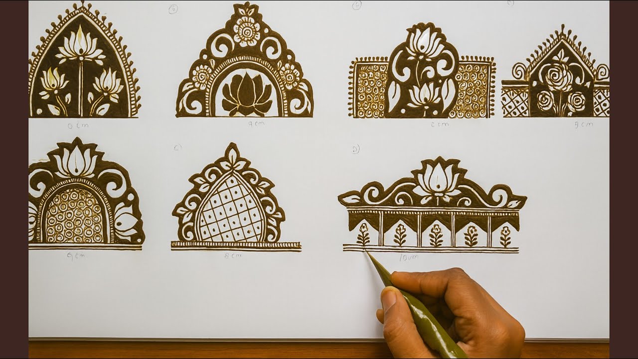 Simple & Beautiful Startup Mehndi Designs | Easy Lotus Mehndi Borders for Beginners | Henna Tutorial