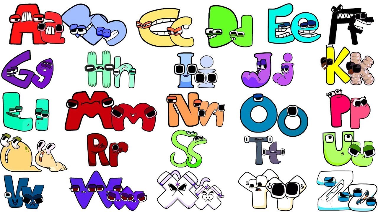 Complete Alphabet Lore Bundle Uppercase Lowercase & Number 