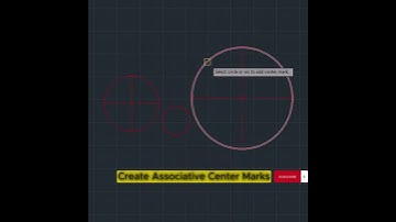 Create Associative Center Marks in AutoCAD  #autocad  #drawing