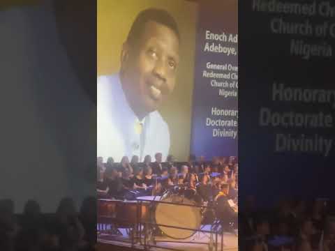 Pastor EA Adeboye receives an Honorary Degree from Oral Roberts University