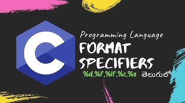 Format Specifiers in C language in telugu || by telugutechcave