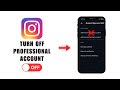 How To Turn Off Professional Mode On Instagram 2025