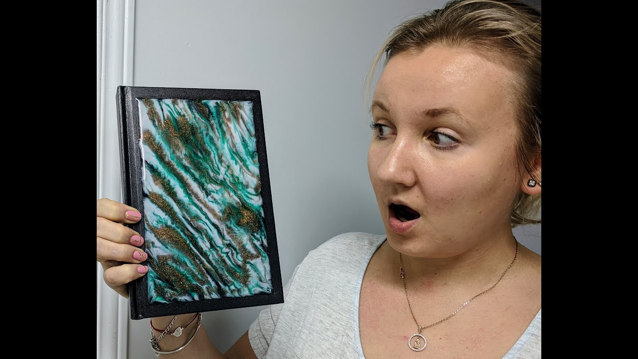 Faux Marble Notebook Cover - Epoxy Resin Cover