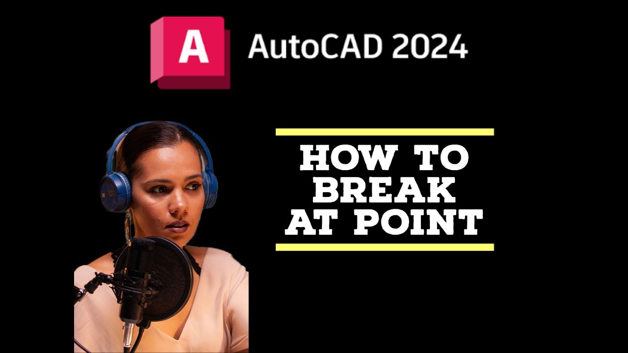 Break at point in AutoCAD AutoCAD 2024 Tutorials YouTube