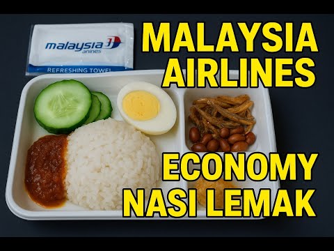 Nasi Lemak Chicken Rendang Malaysia Airlines Review