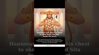 Ramayana _Hidden fact_Day_28 Hanuman tore open his own chest to prove his devotion!