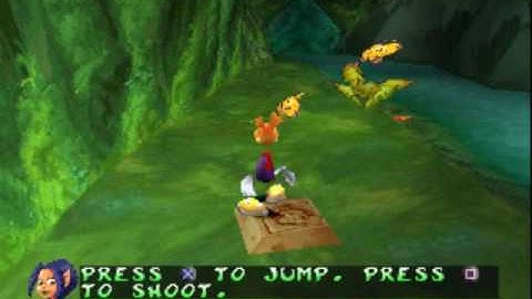 Rayman 2 The Great Escape PS1   Intro + Level 1 The Clearing