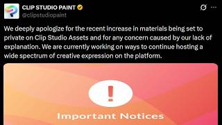 Clip Studio Paint Responded And It's Bad... Update